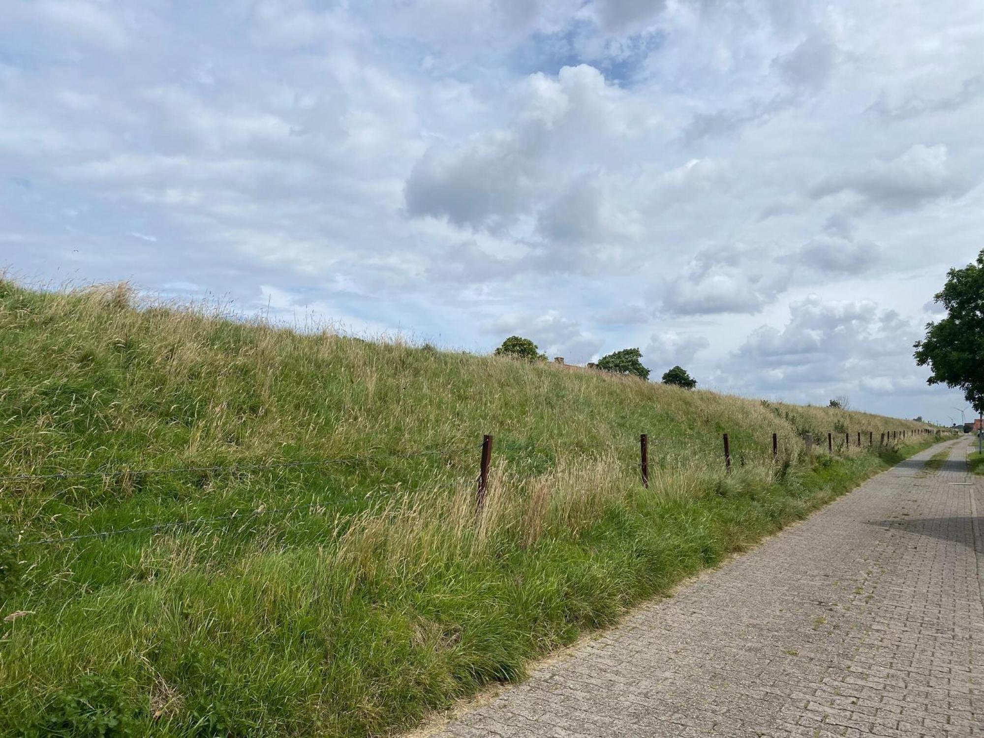 Spacious Apartments With Private Terrace Near The North Sea Dike Neßmersiel Bagian luar foto