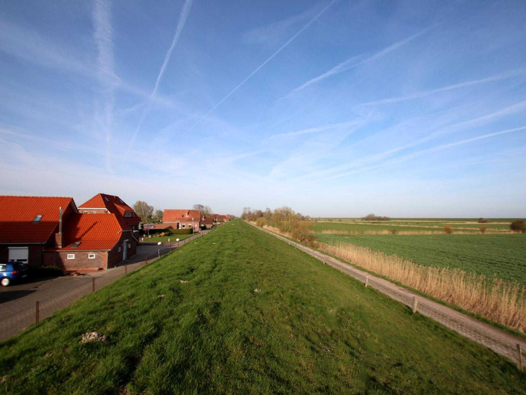Spacious Apartments With Private Terrace Near The North Sea Dike Neßmersiel Bagian luar foto